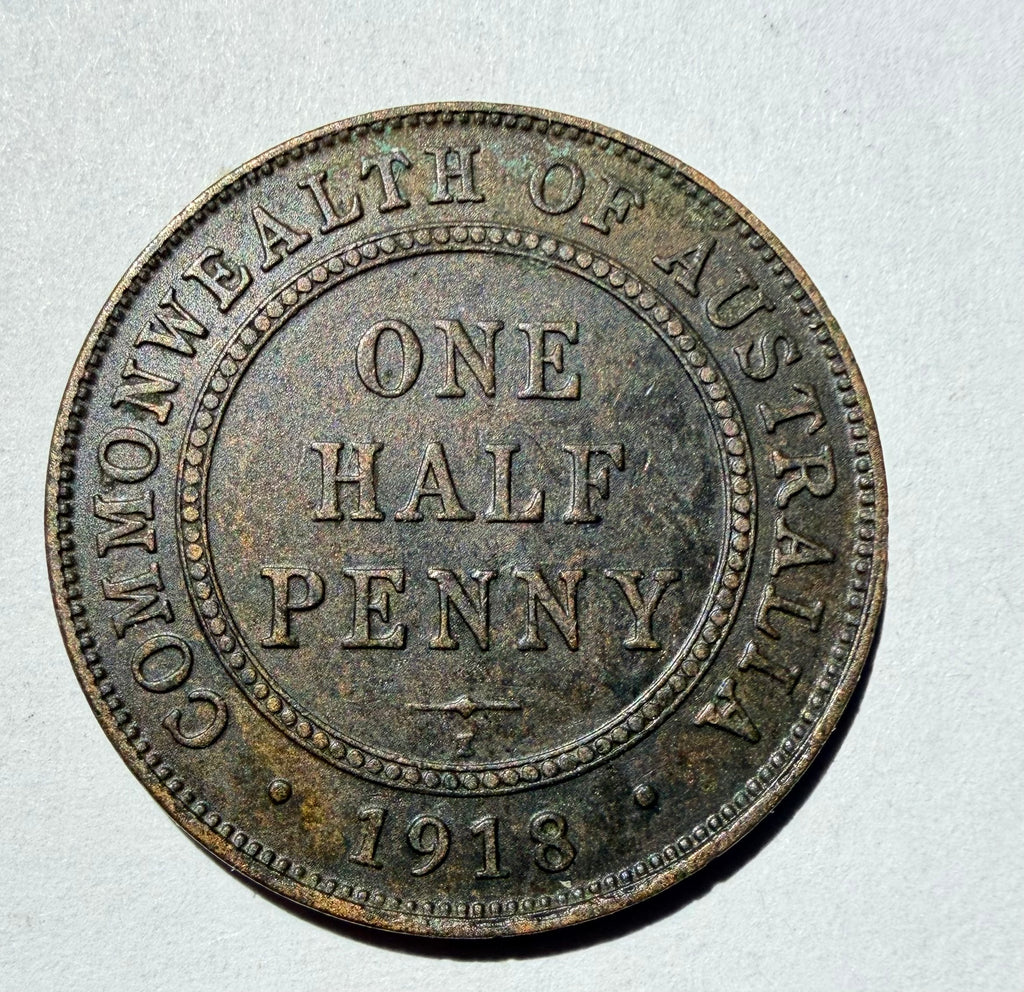 Australia Half Penny 1918