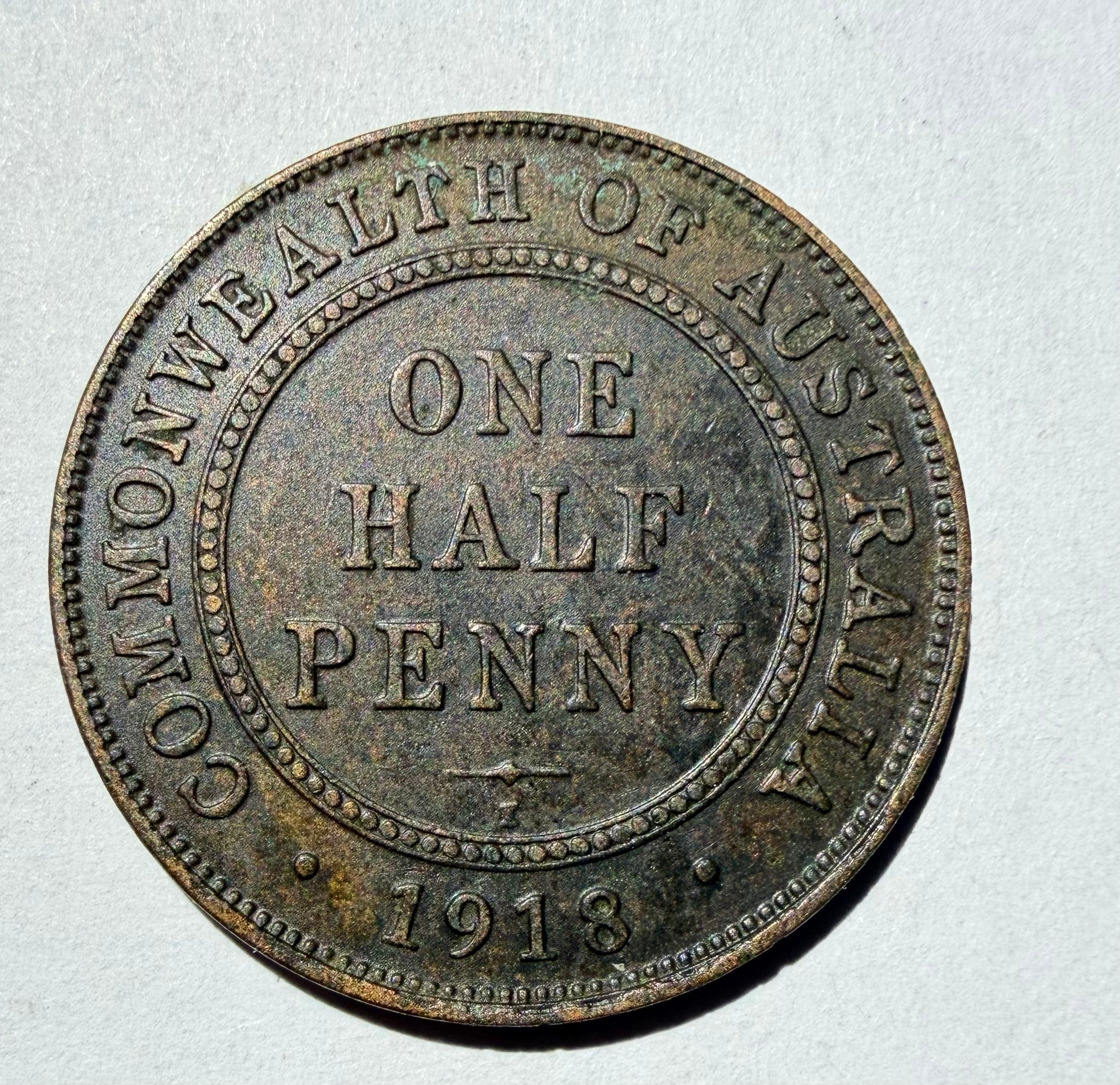 Australia Half Penny 1918