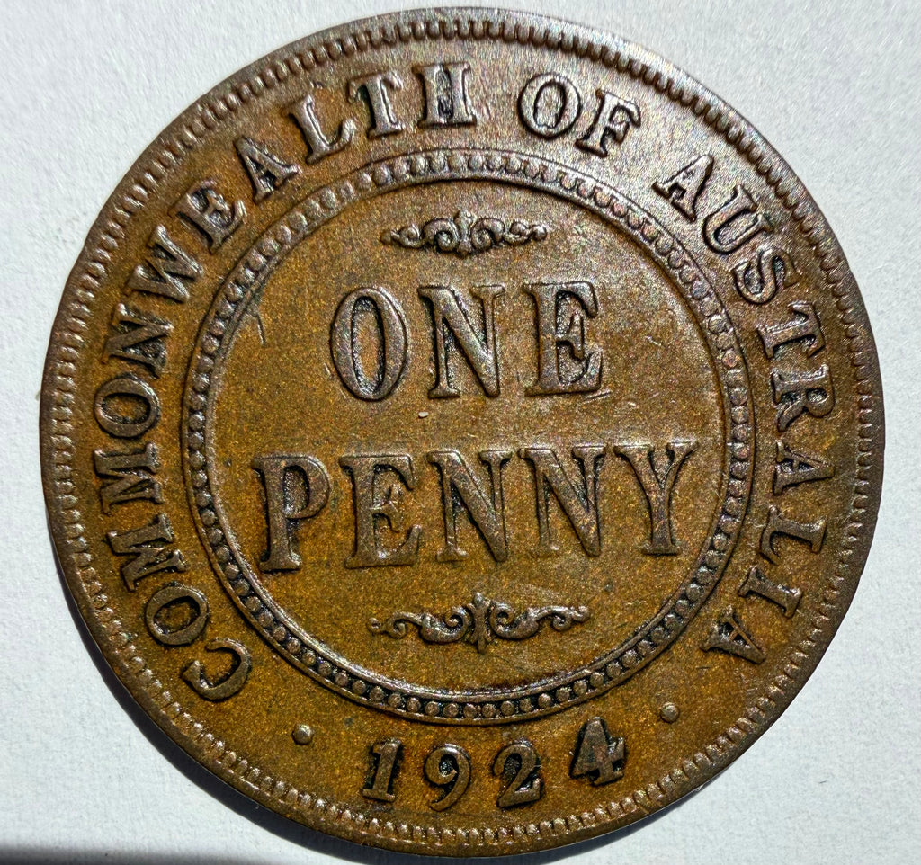 Australia Penny 1924 English