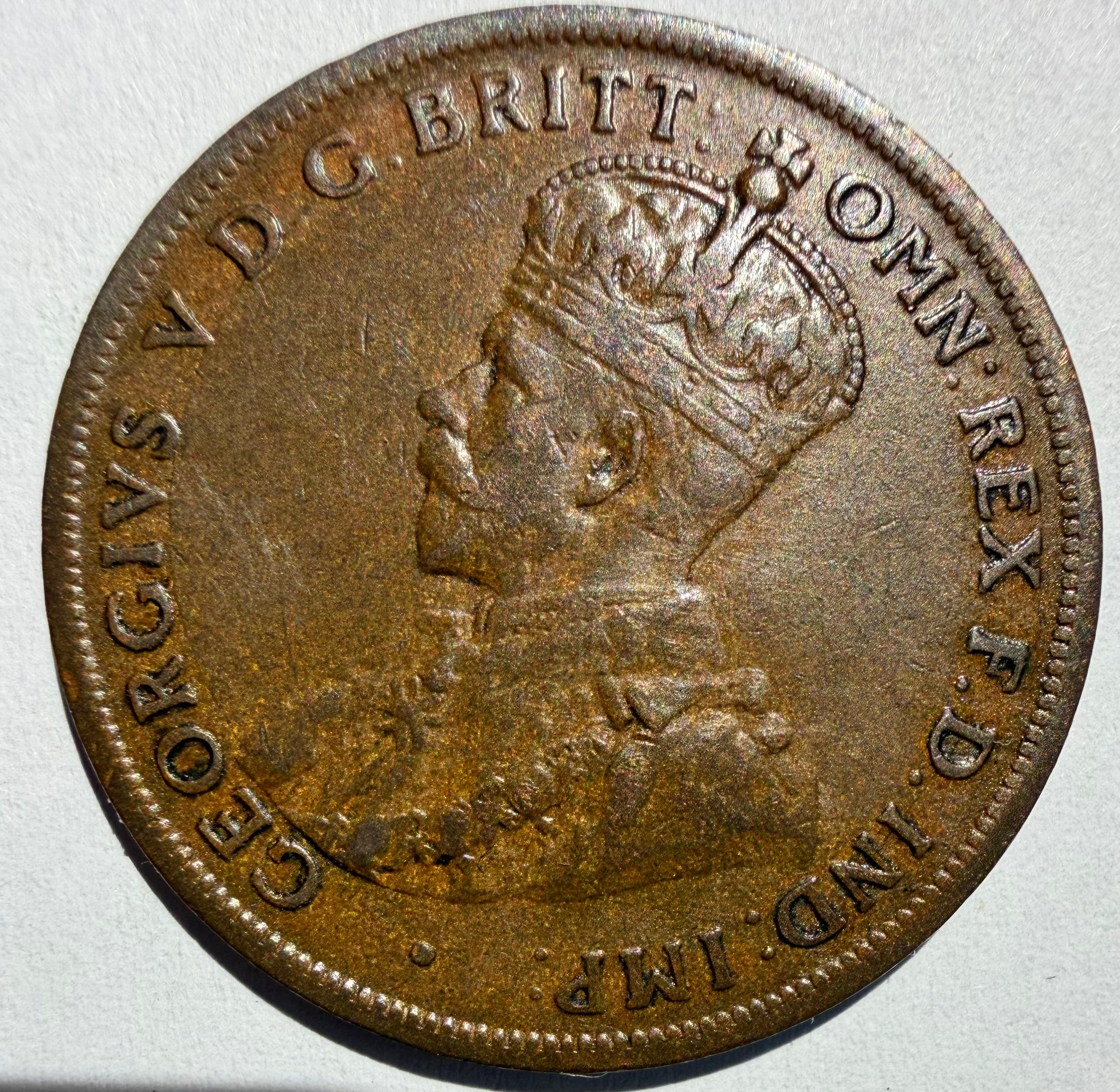Australia Penny 1924 English
