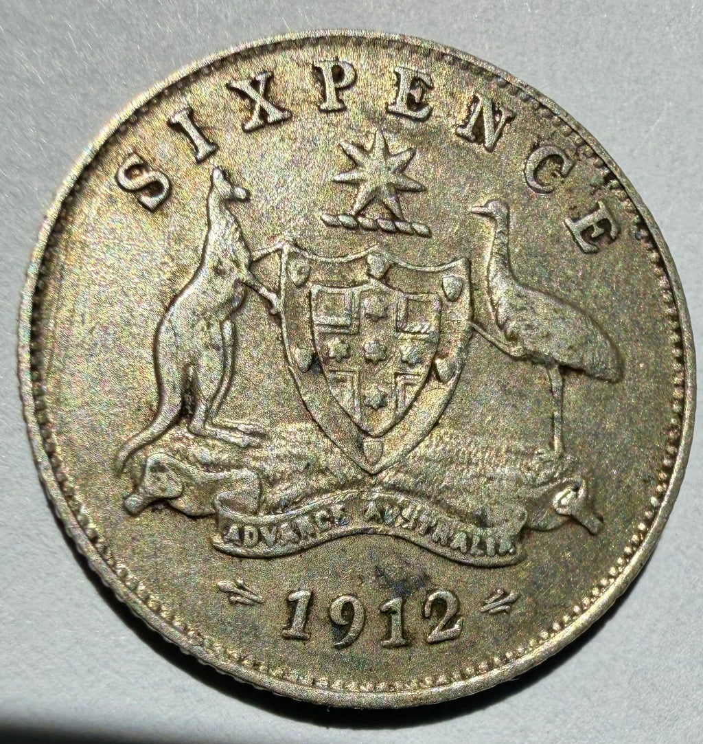 Australia Sixpence 1912