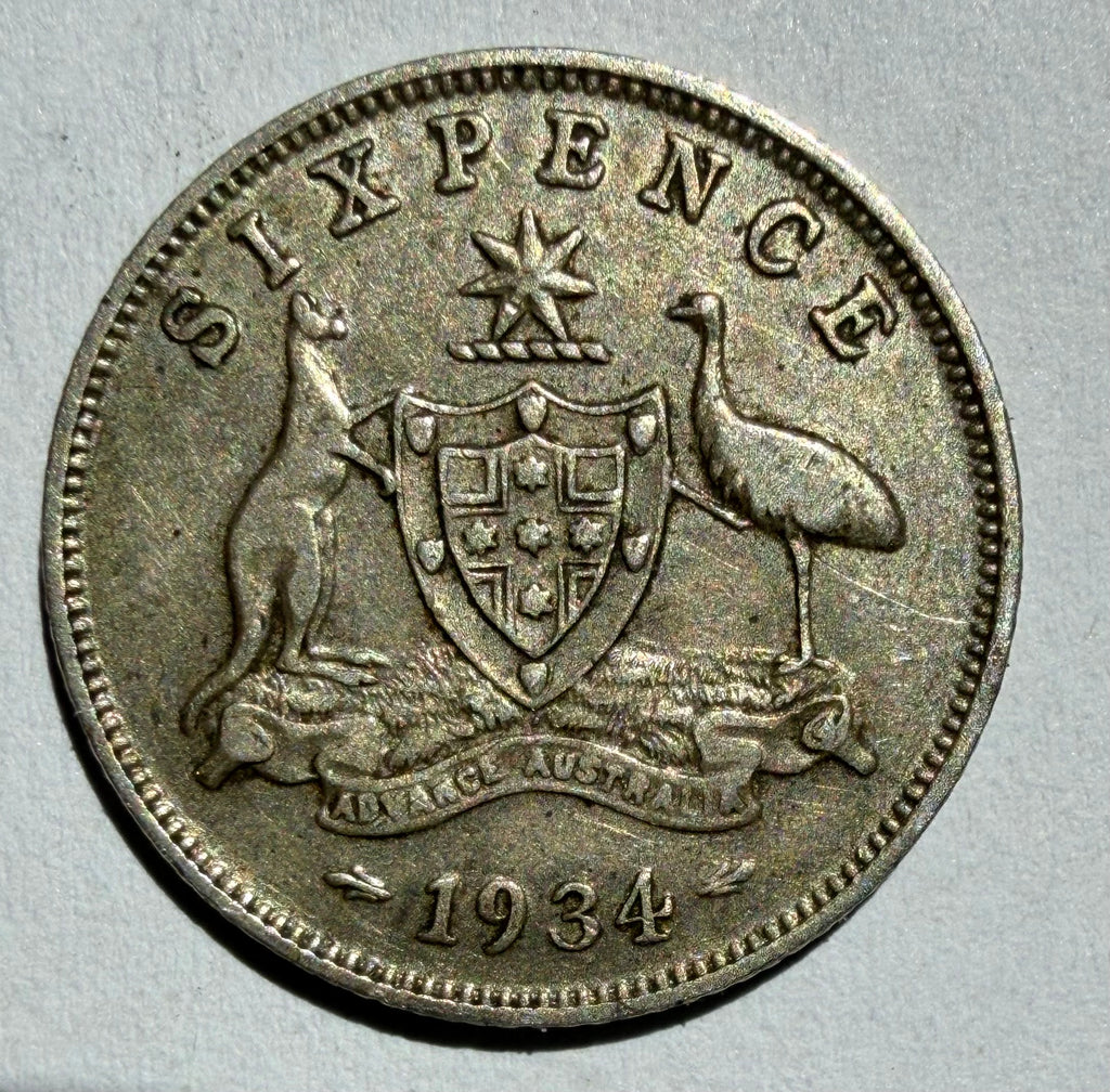 Australia Sixpence 1934