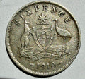 Australia Sixpence 1910