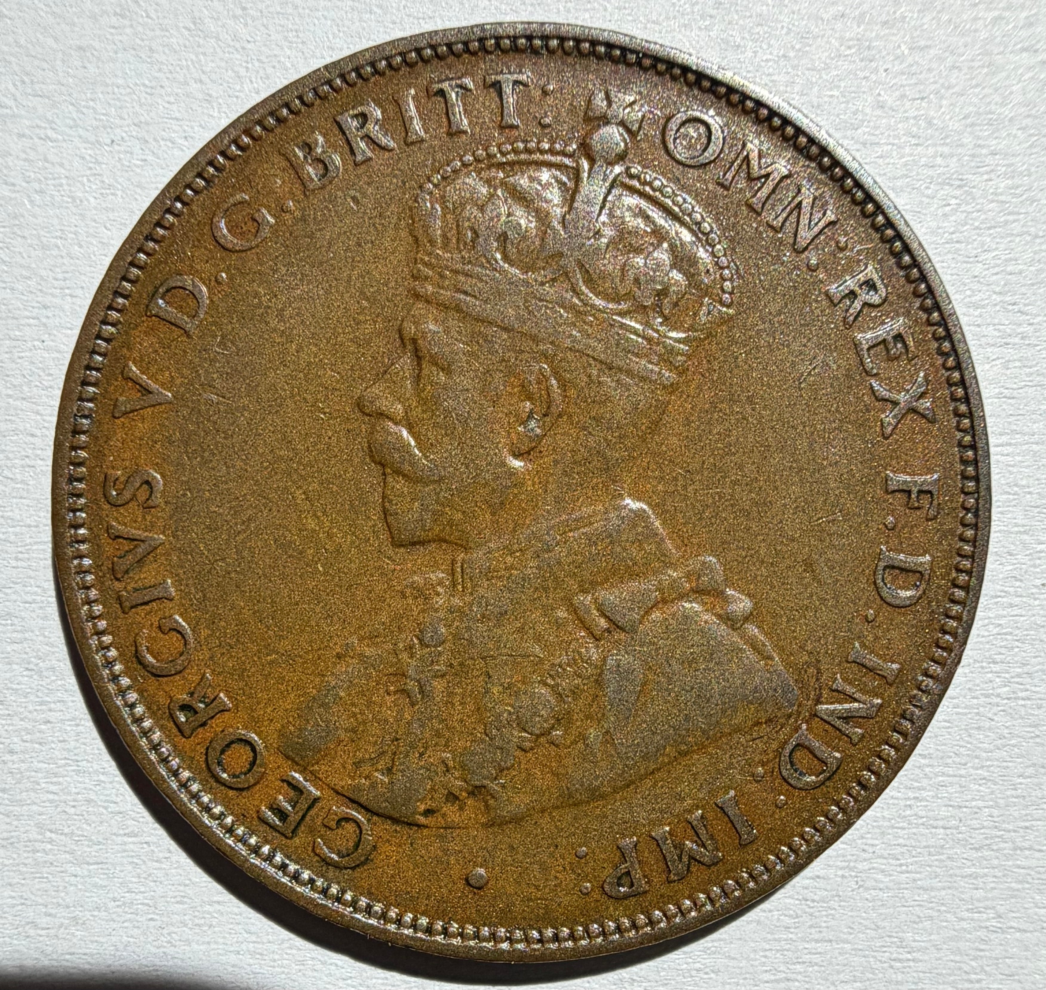 Australia Penny 1924 English