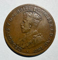 Australia 1920 penny dot over bottom scroll-Indian