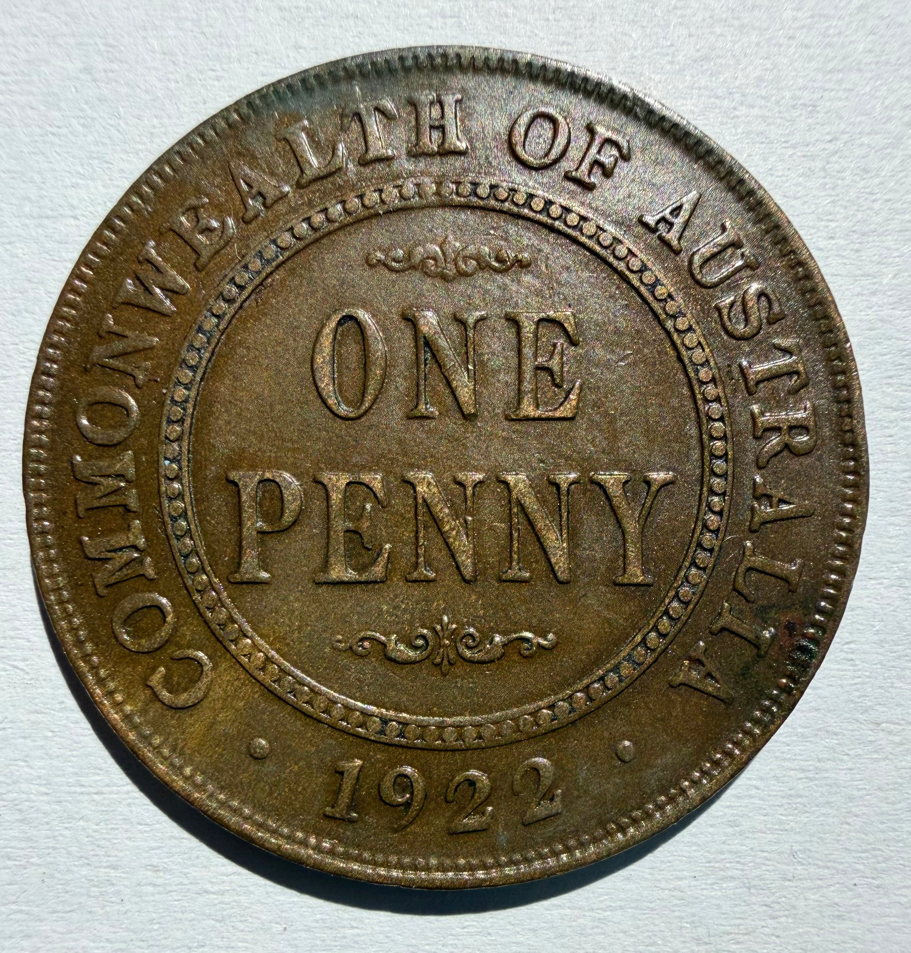 Australia Penny 1922-English