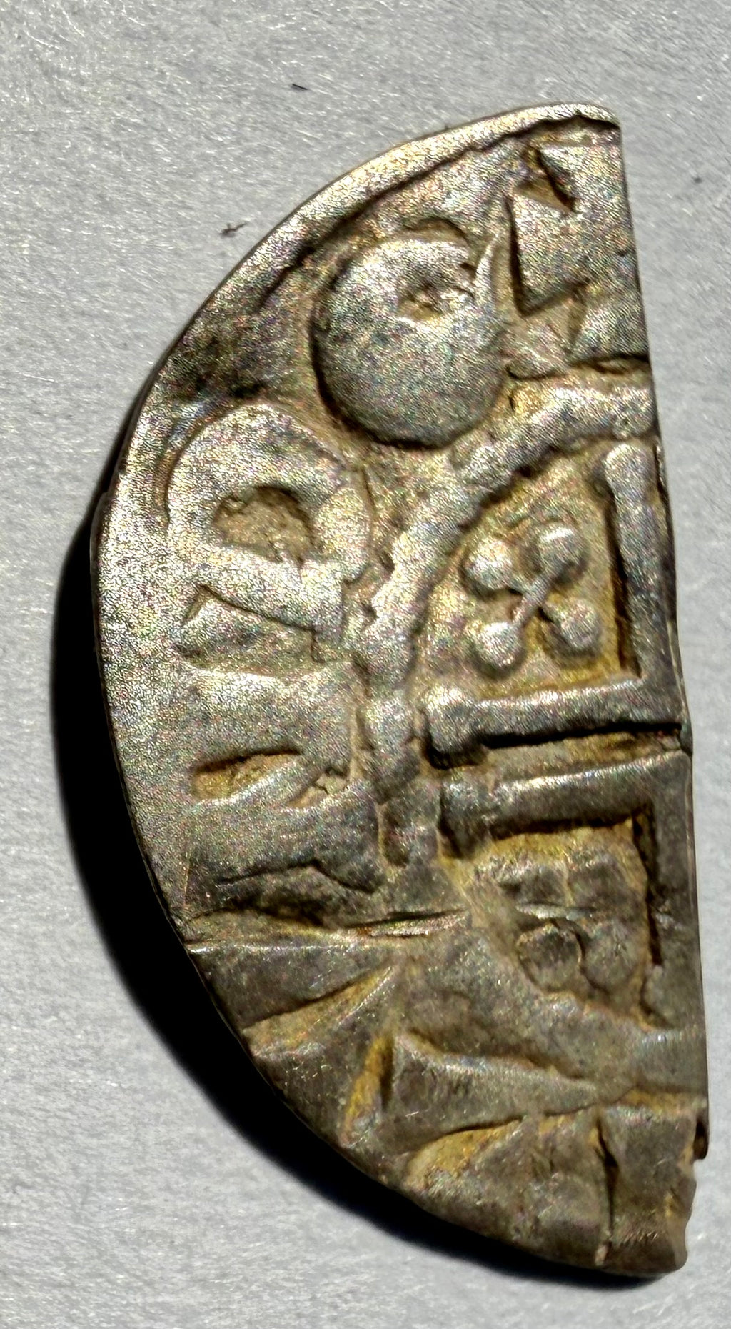 King John Short Cross cut Half Penny Class 5b-Lunde