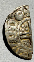 King John Short Cross cut Half Penny Class 5b-Lunde