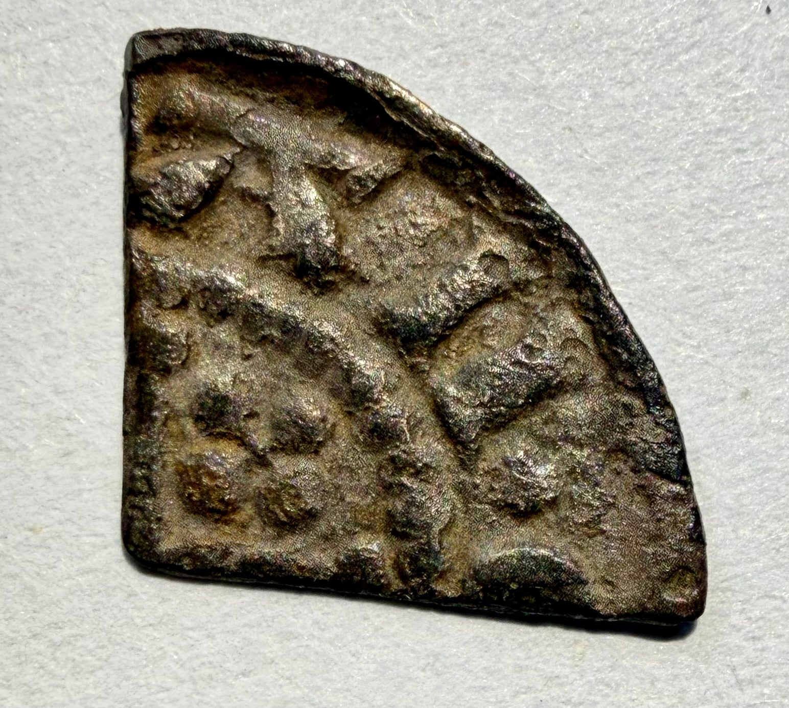 Henry III Hammered Silver Cut Farthing - Class 7b Ioan-Canterbury