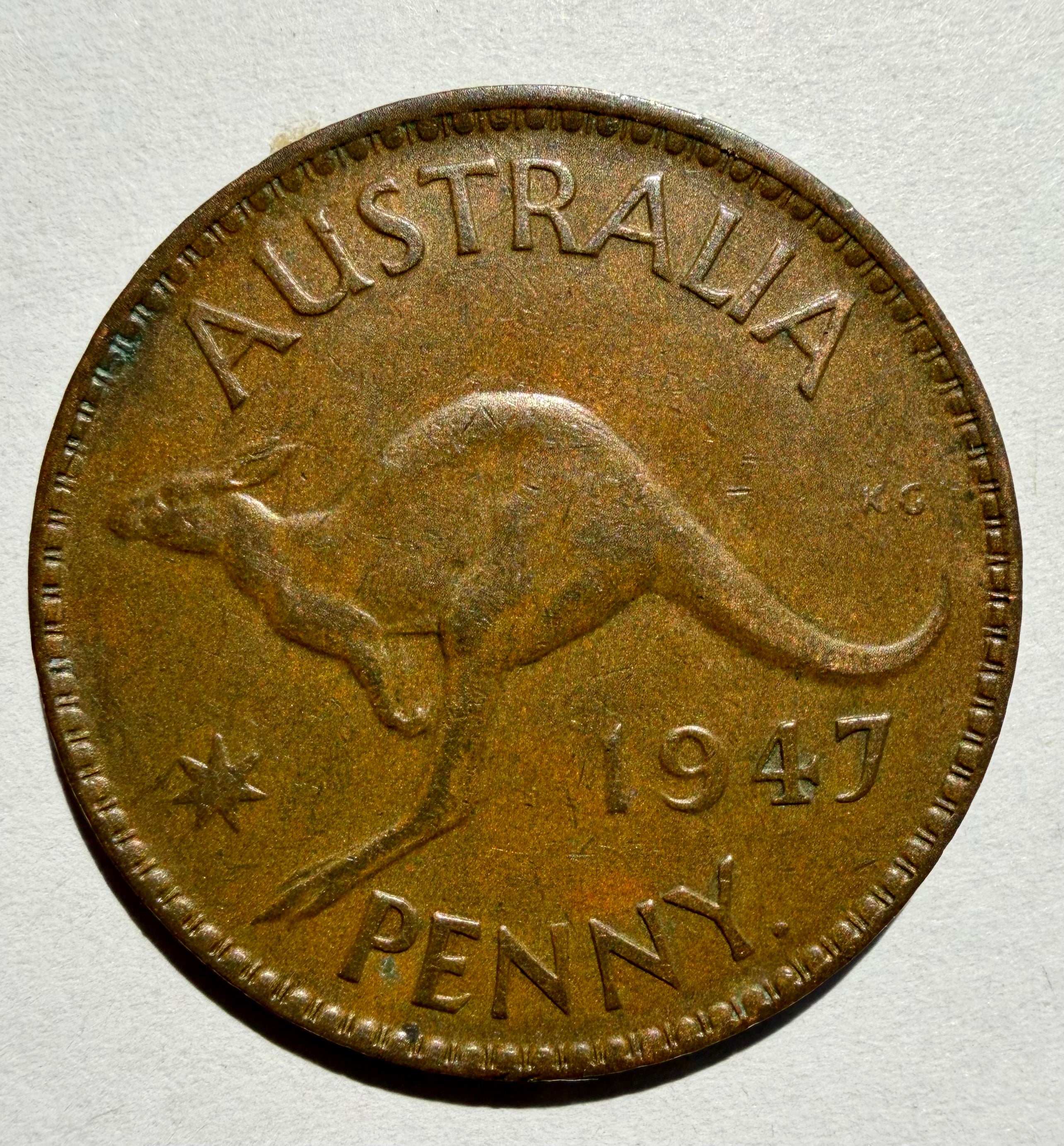 Australia Penny 1947-Perth