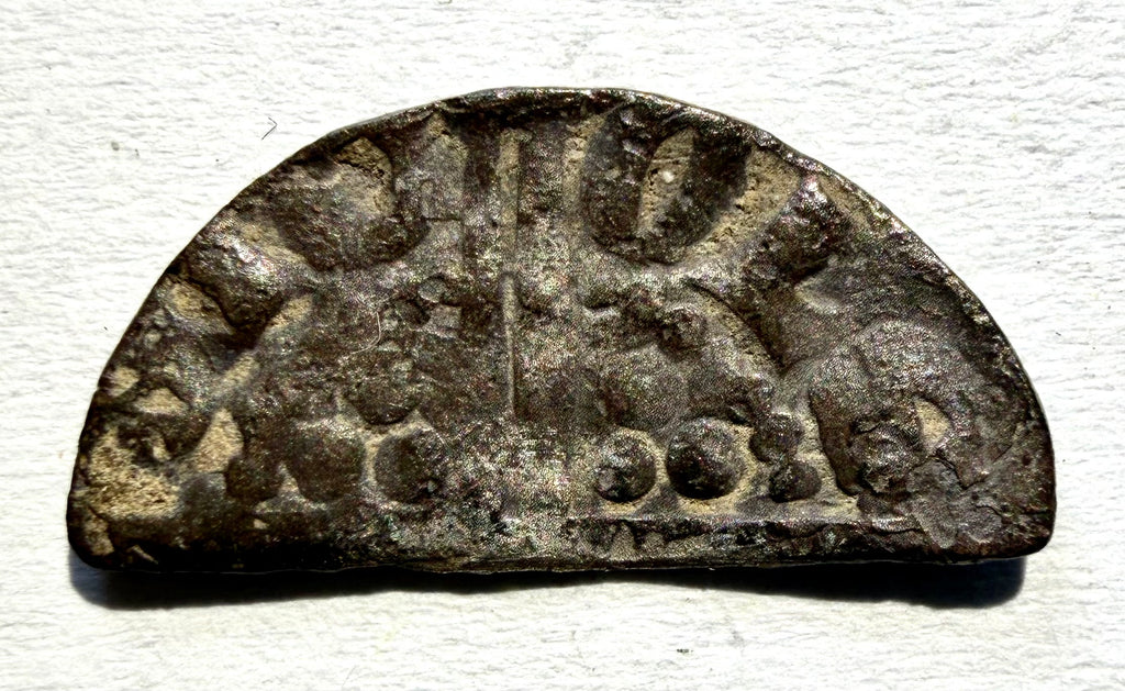 Henry III Early Long Cross Silver Cut Halfpenny - Class 2a - Moneyer NICOLE