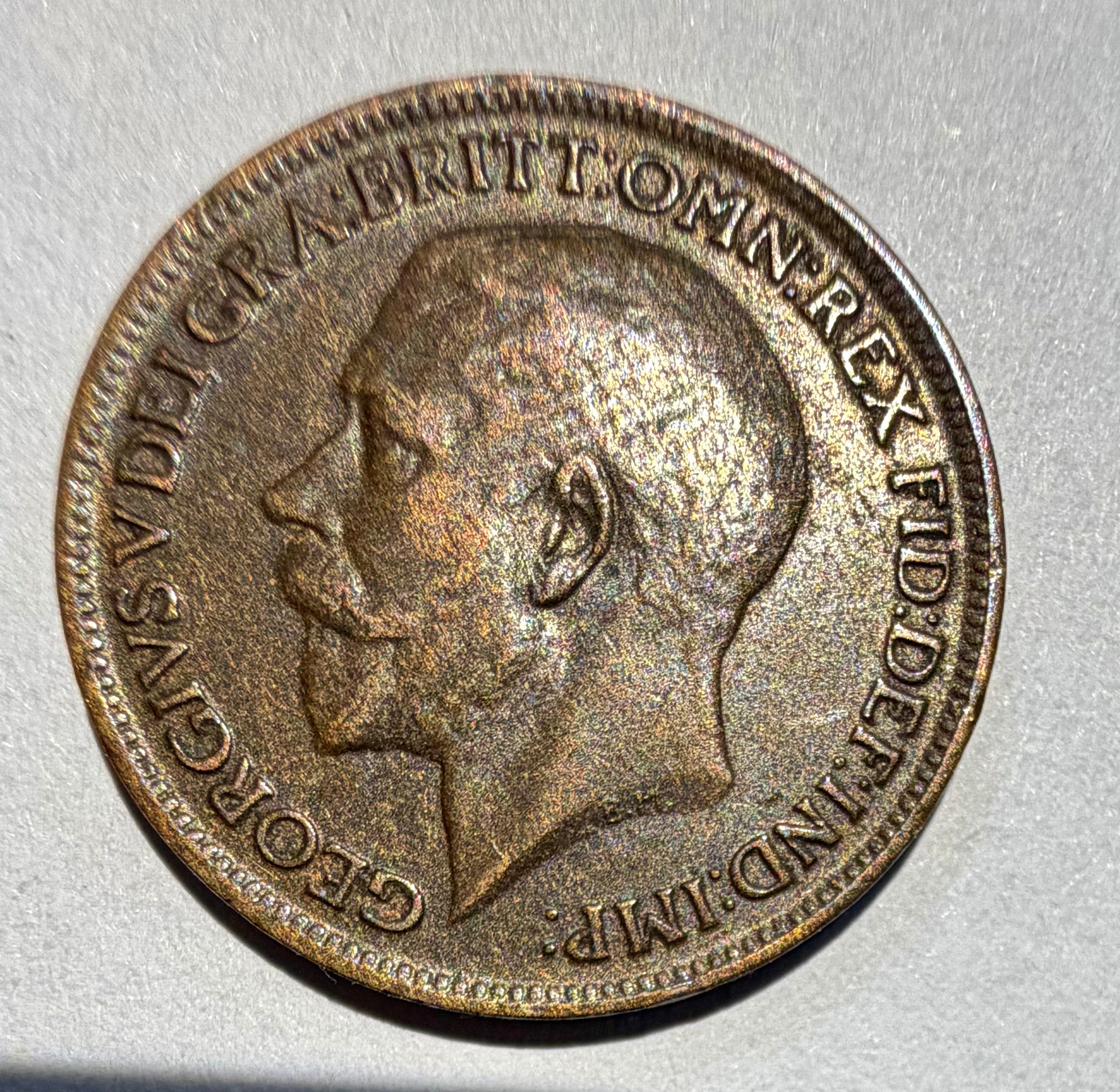 1916 King George V Farthing-high grade
