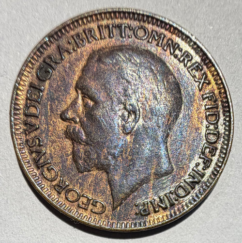 1927 King George V Farthing-high grade