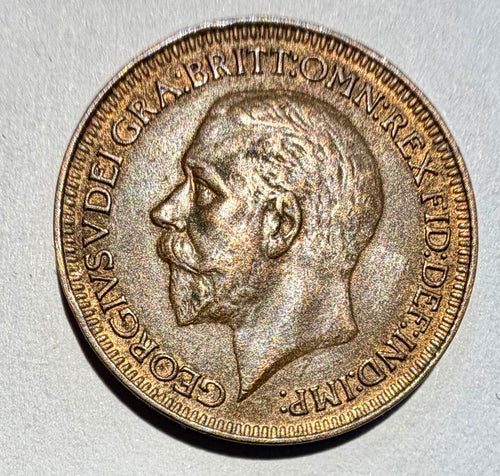1929 King George V Farthing-high grade