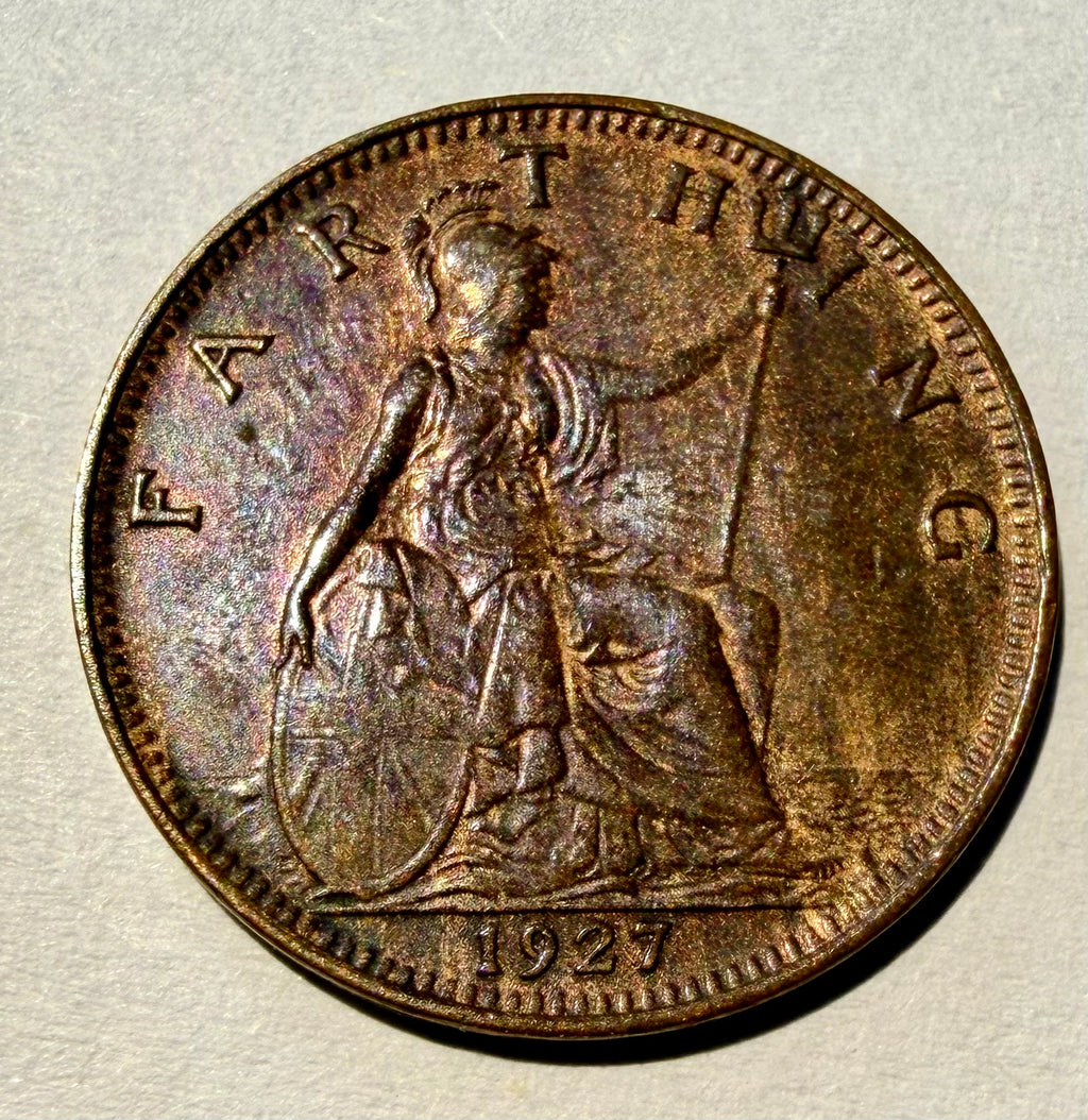 1927 King George V Farthing-high grade