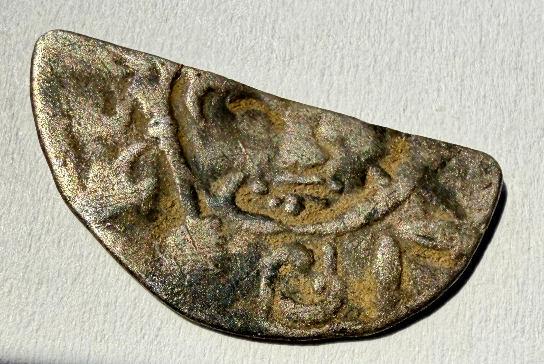 King Richard I Silver Hammered Cut Halfpenny – Short Cross Class 4a, London Mint