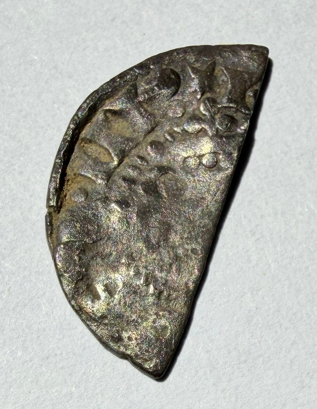 HENRY III Silver Cut Halfpenny - Class 3b Star MM