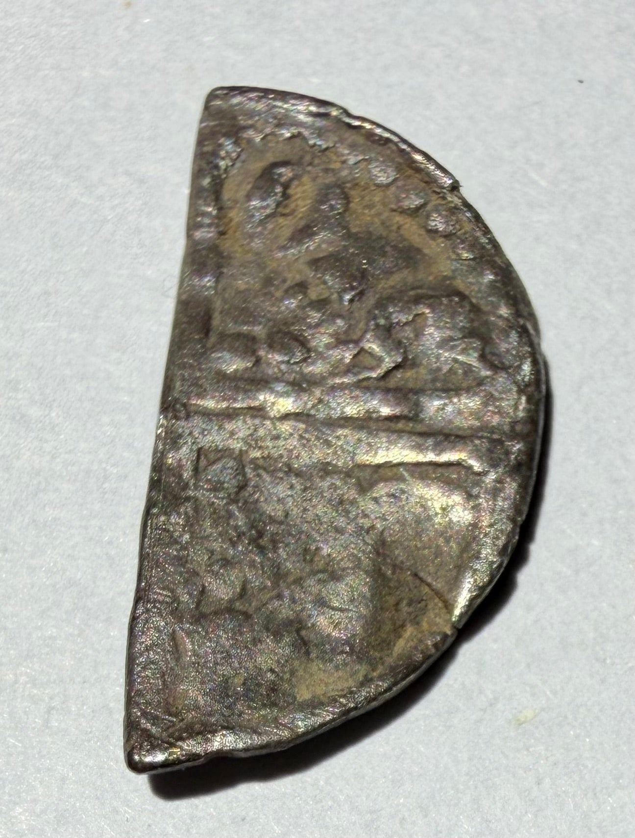 HENRY III Silver Cut Halfpenny - Class 3b Star MM