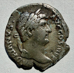 Hadrian AR Denarius 134-138 AD - VICTORIA AVG Victory/Nemesis - RIC 282