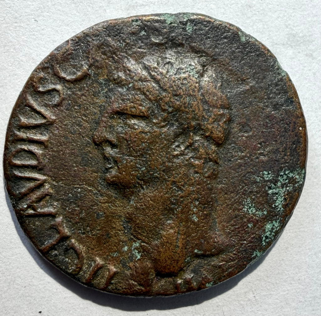 Claudius Ancient Roman As Bronze Coin 41-50 AD RIC 95 Constantiae
