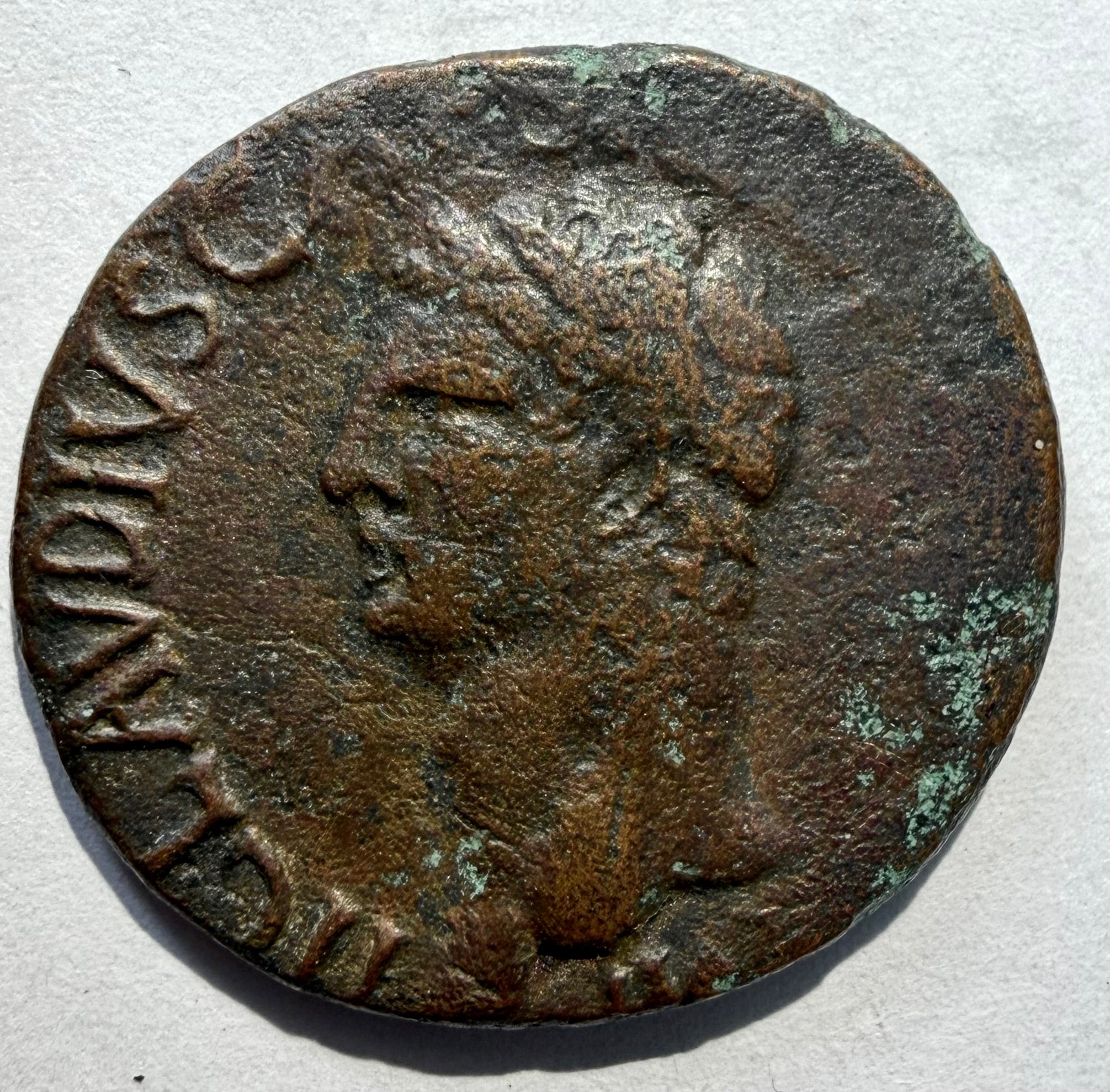 Claudius Ancient Roman As Bronze Coin 41-50 AD RIC 95 Constantiae