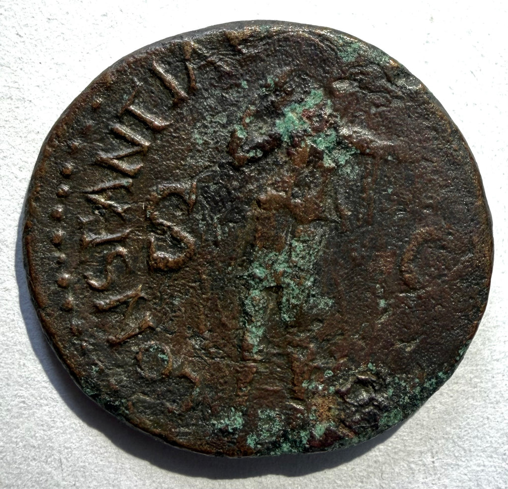 Claudius Ancient Roman As Bronze Coin 41-50 AD RIC 95 Constantiae