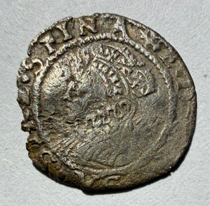 Elizabeth I Silver Hammered Penny 1560-1561 2nd Issue Cross Crosslet Spink 2558
