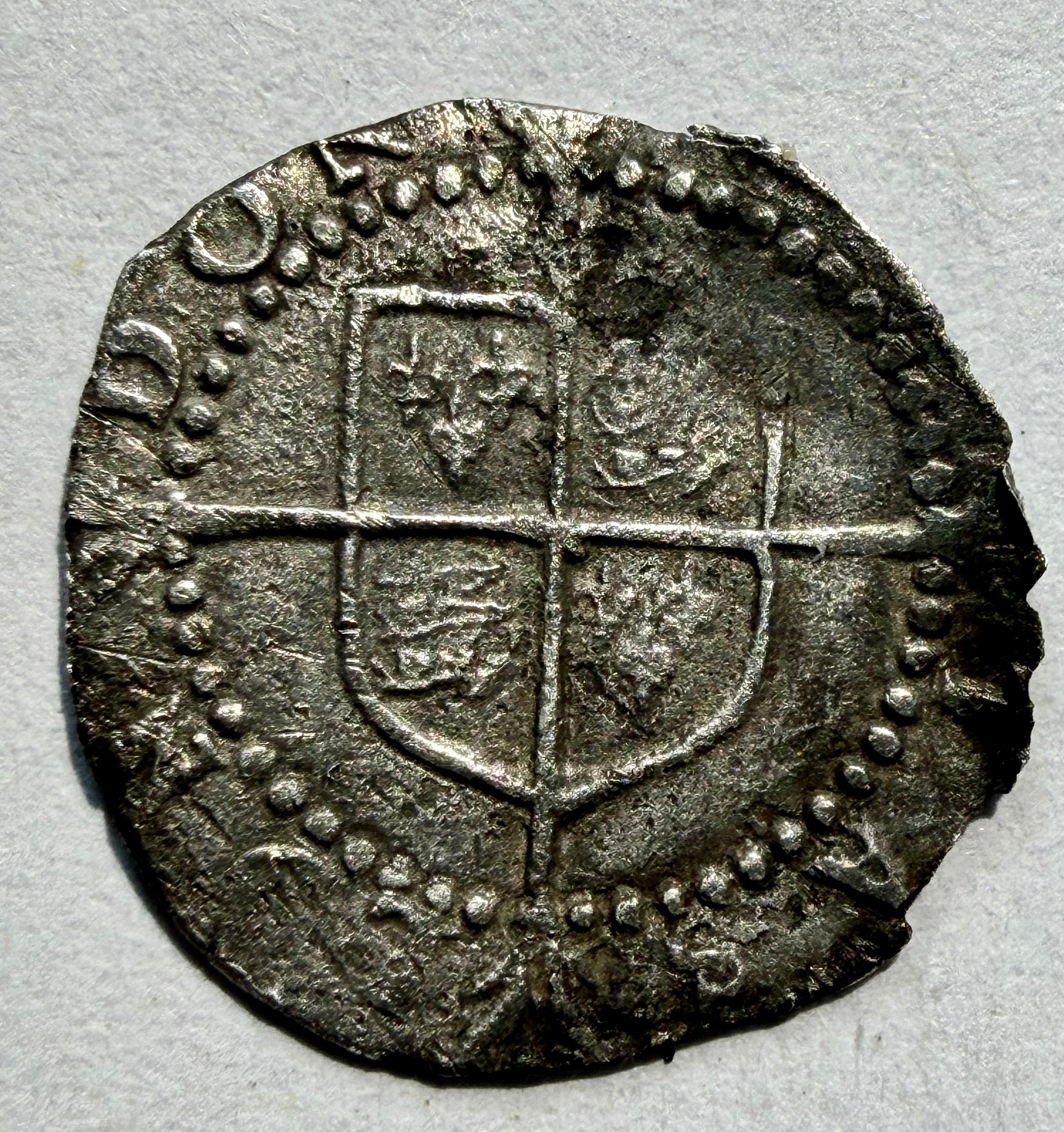 Elizabeth I 1582 Silver Penny - Sword Mintmark - Scarce type S-2575