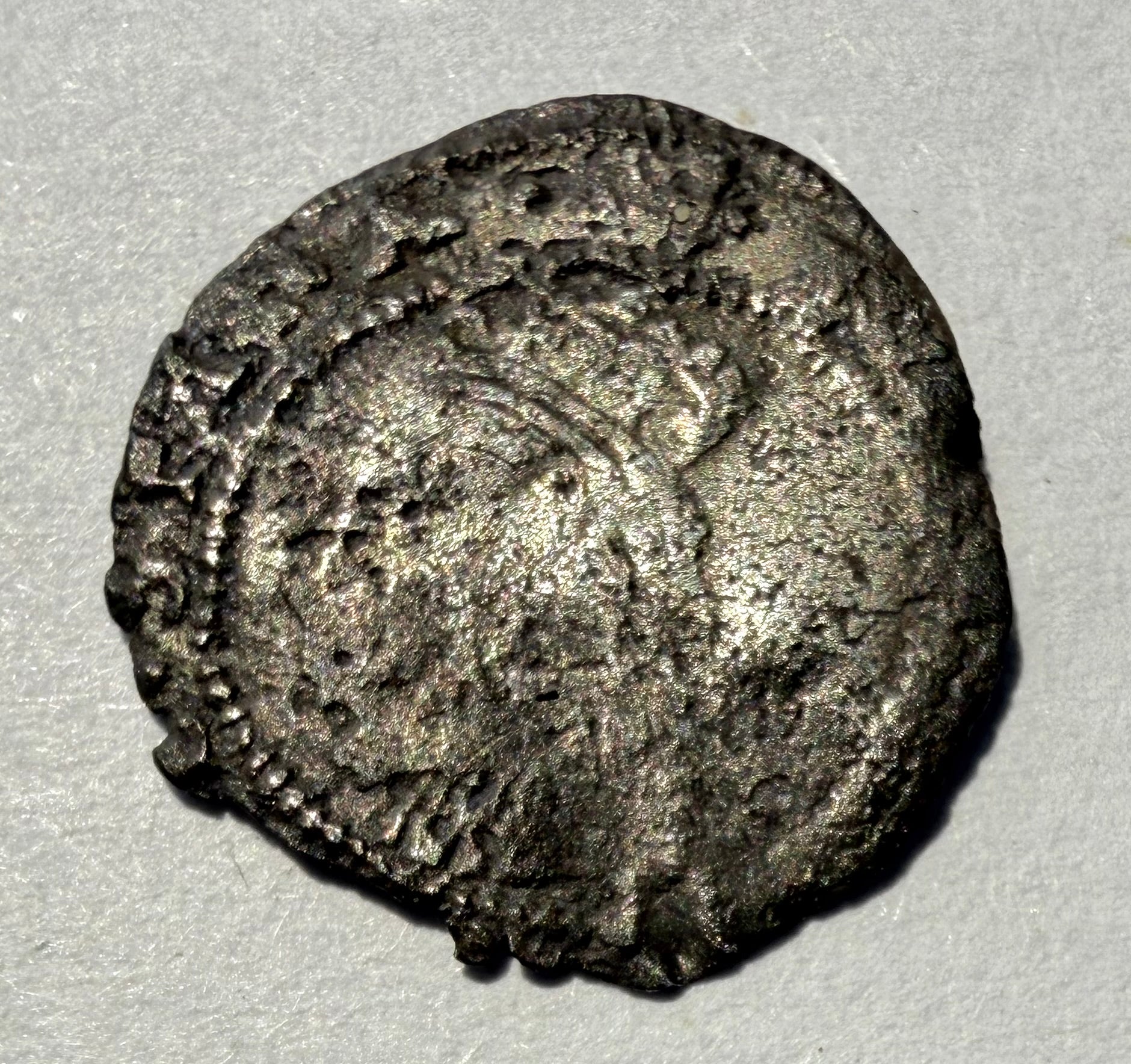Elizabeth I Silver Hammered Penny 1560-1561 2nd Issue Cross Crosslet Spink 2558