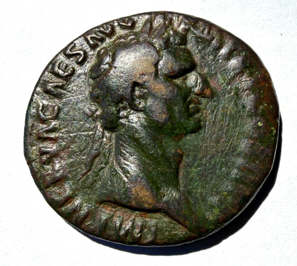 Roman AE as Nerva 96 AD Clasped Hands Concordia Exercituum-high grade