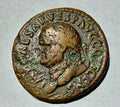 Vespasian Roman Bronze As Coin AD 69-79 Pax Peace standing SC 10.3g 26mm RIC 473