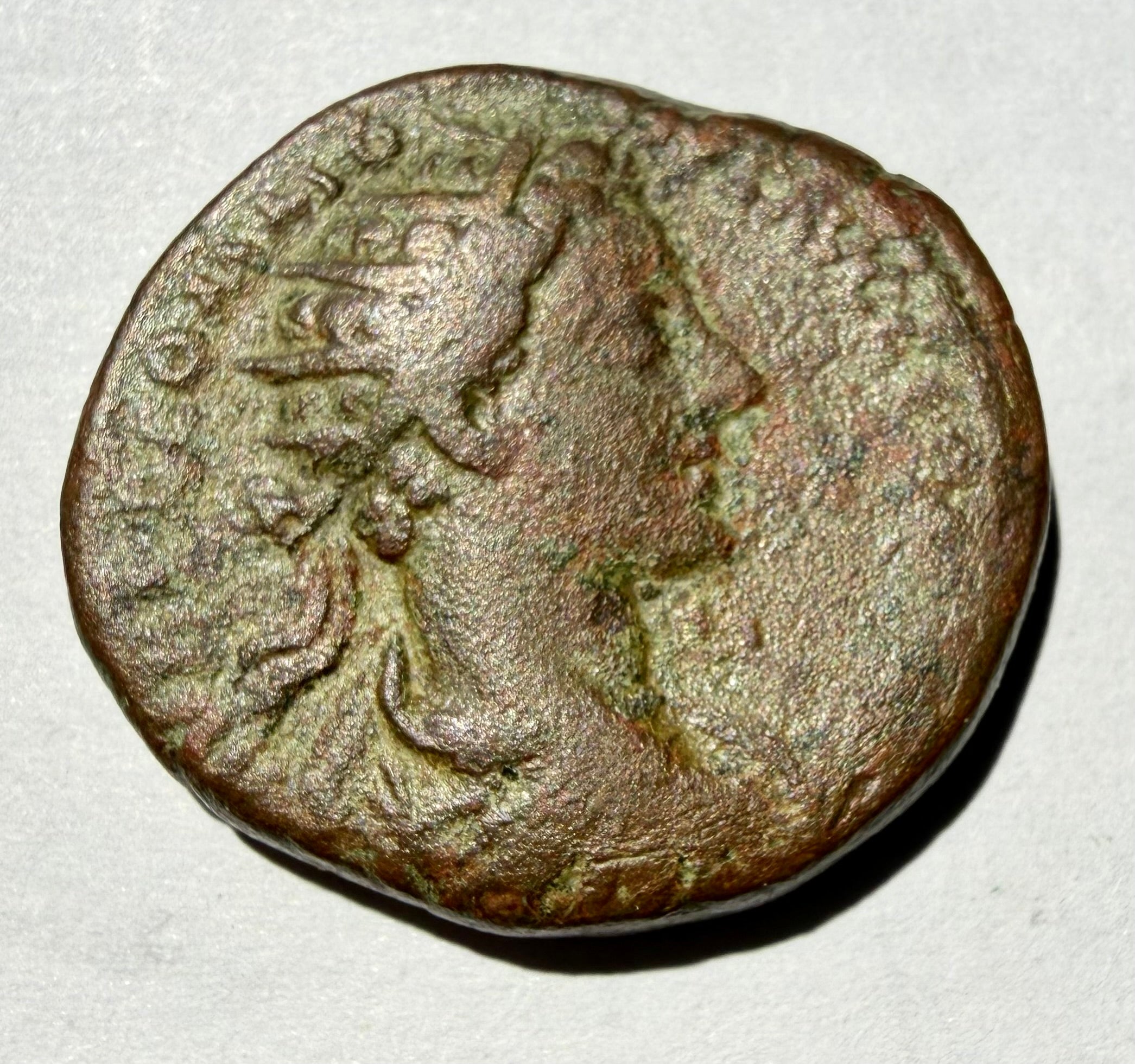 Rare Commodus Dupondius Struck Under Marcus Aurelius 177 AD Roma Seated RIC 1591