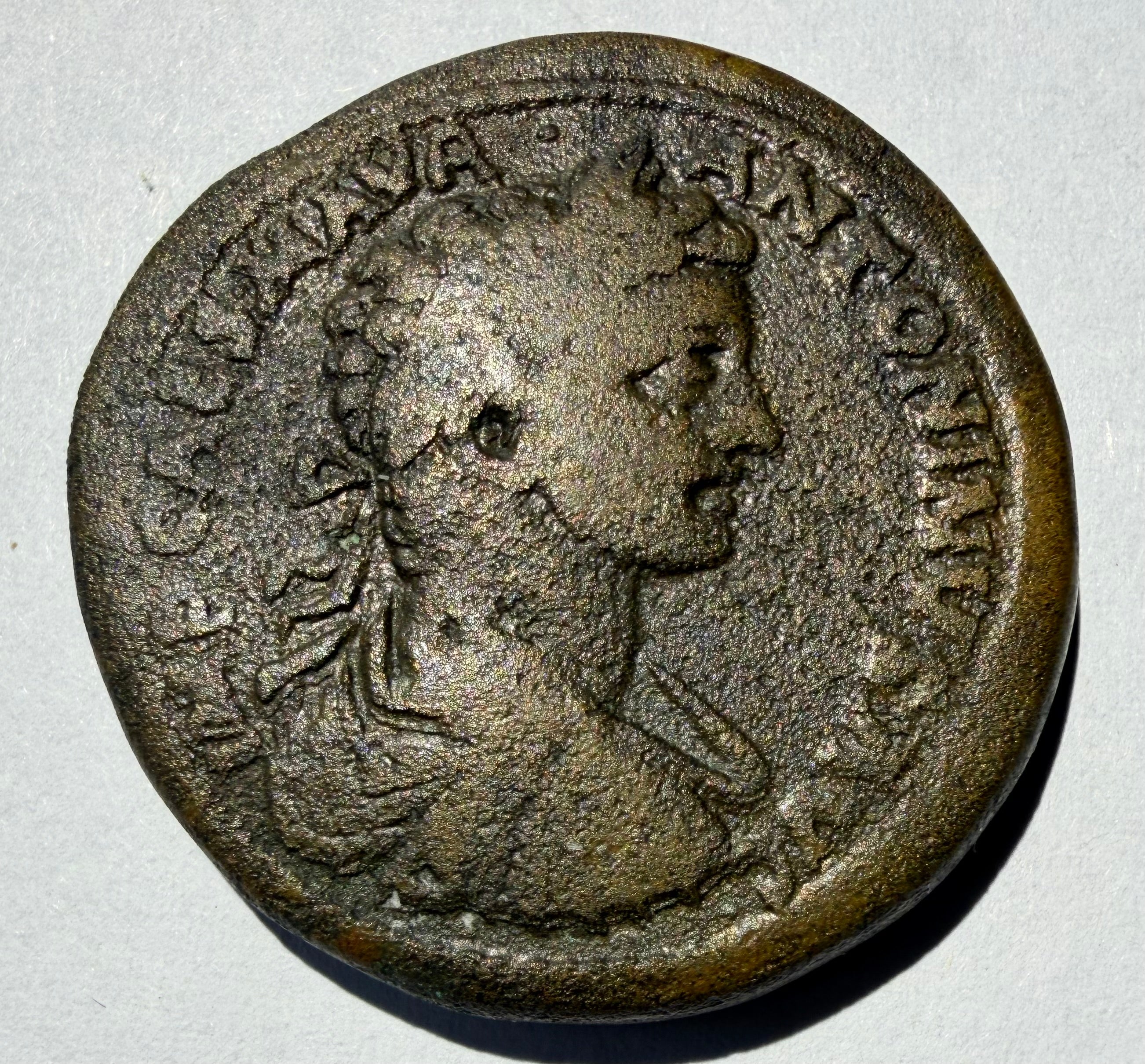 CARACALLA AE31 Roman Provincial Sestertius Antioch Pisidia Joint Reign