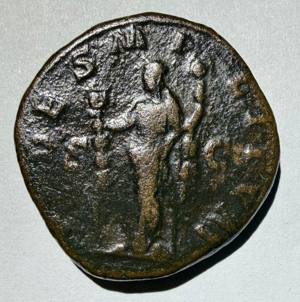 Maximinus I Thrax Heavy AE As- Fides Militvm - Roman Imperial Bronze Coin RIC 82