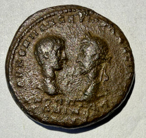 Macrinus & Diadumenian AE Pentassarion Marcianopolis Apollo Moesia Inferior