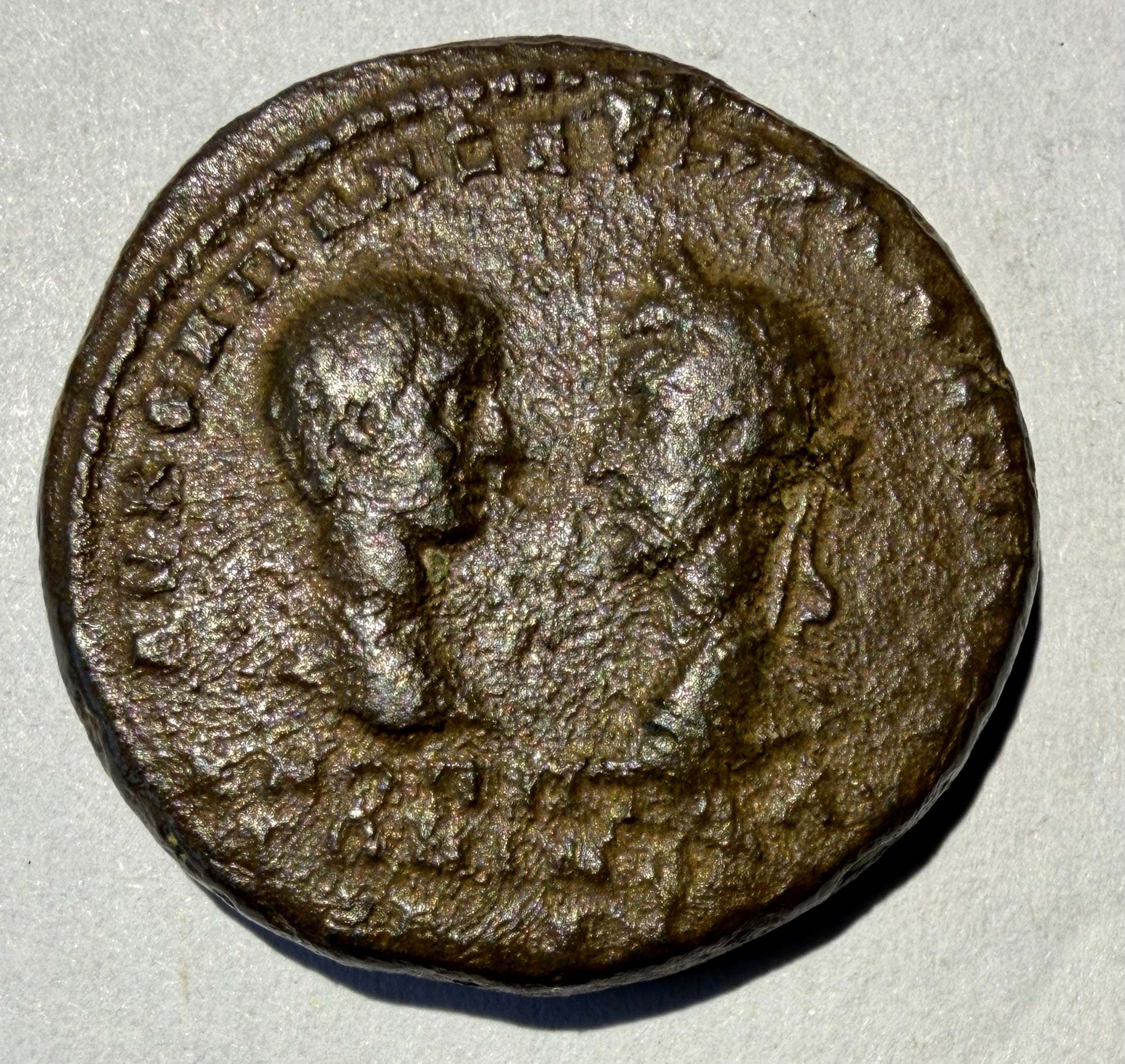 Macrinus & Diadumenian AE Pentassarion Marcianopolis Apollo Moesia Inferior
