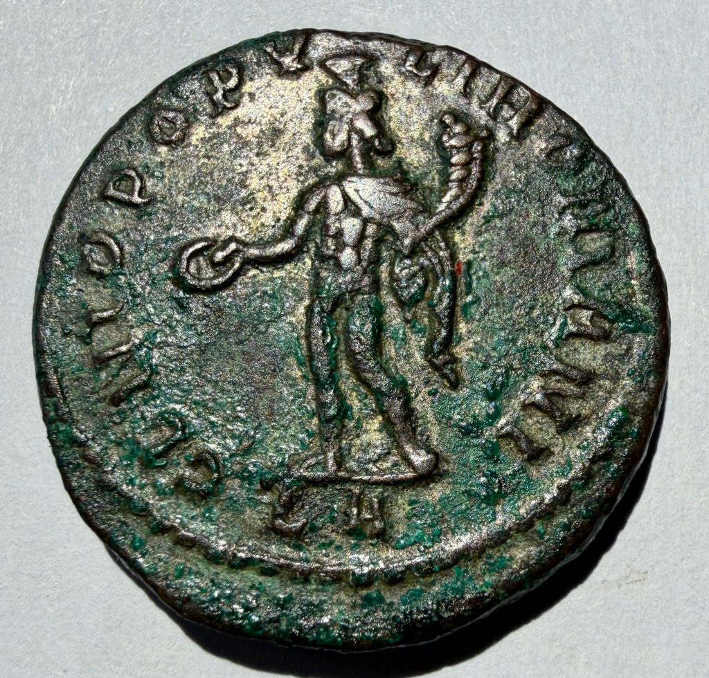 DIOCLETIAN AE Follis London Mint Rare Compact LON Exergue c.296AD 11.31g RIC 1a