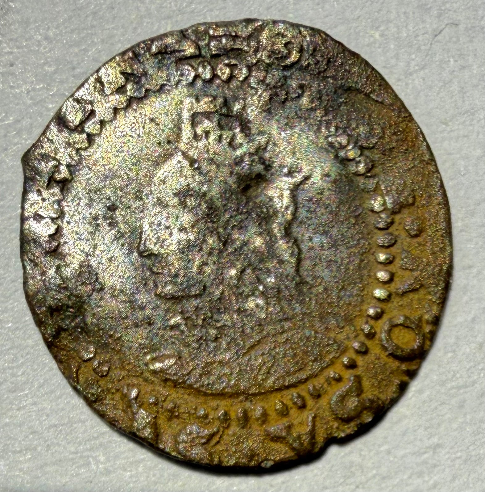Elizabeth I Silver Hammered Penny 1560-1561 2nd Issue Cross Crosslet Spink 2558