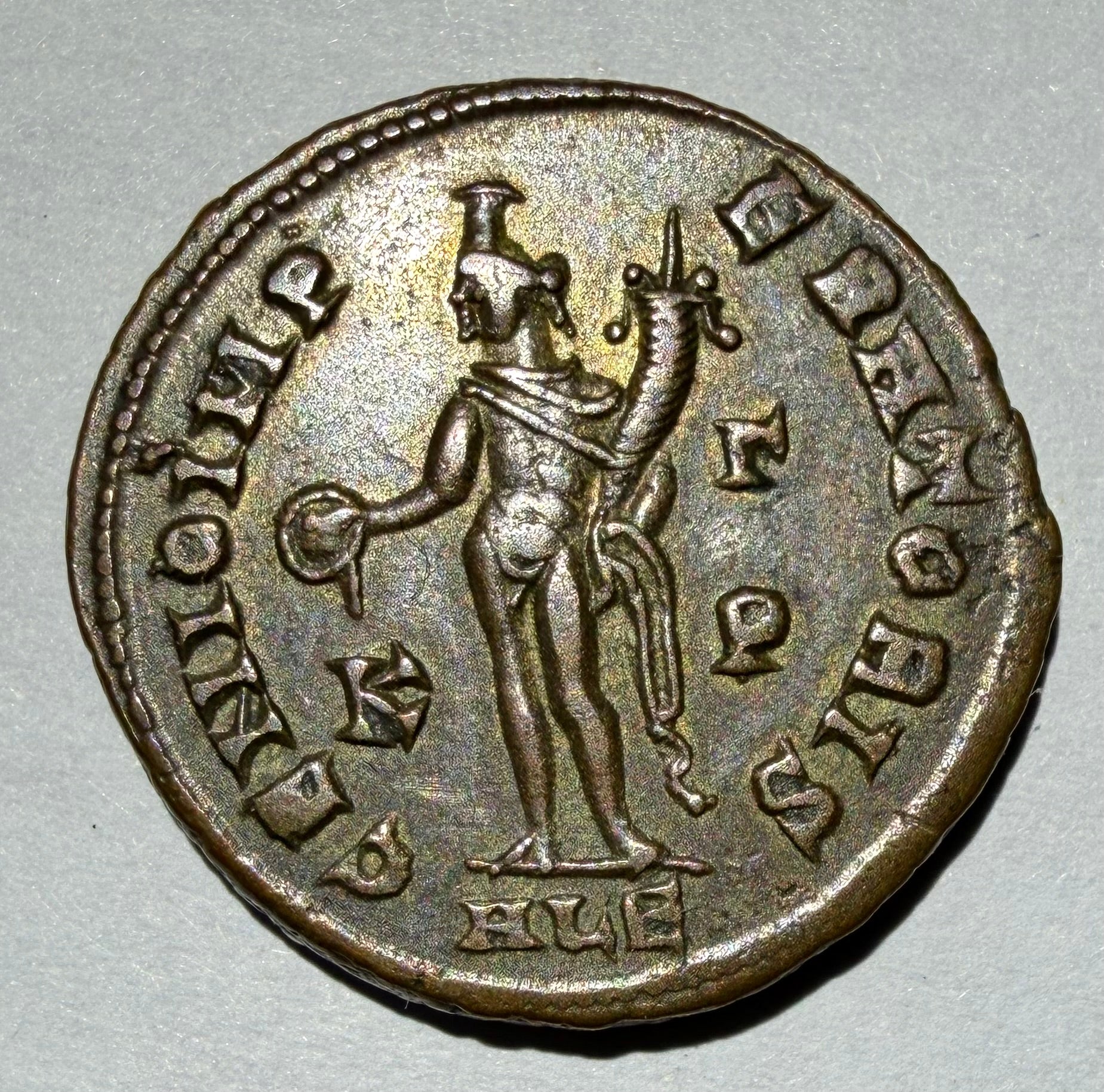 Roman Follis Galerius Augustus 305-311AD Genio Imperatoris- absolutely superb