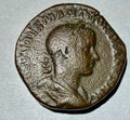 GORDIAN III AE Sestertius 238-244 AD - FIDES MILITVM - Rome Mint