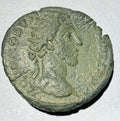COMMODUS Roman Imperial AE As Rome Mint Salus Altar Patera