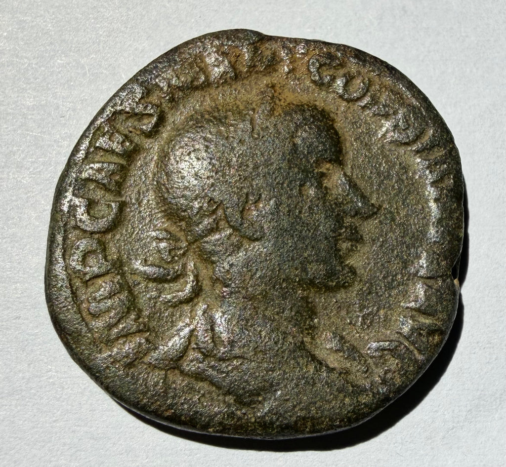 GORDIAN III Roman Imperial AE Sestertius 239 AD - Abundantia Cornucopia RIC 274a