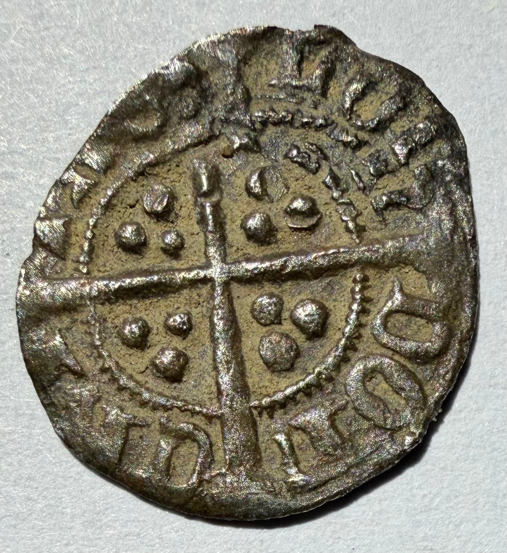 Richard II Silver Halfpenny 1377-1399 London Mint Intermediate S-1699-high grade