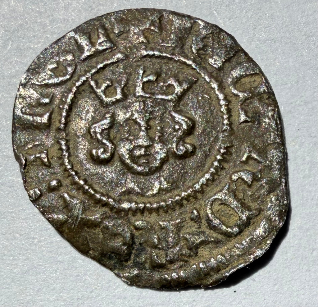 Richard II Silver Halfpenny 1377-1399 London Mint Intermediate S-1699-high grade