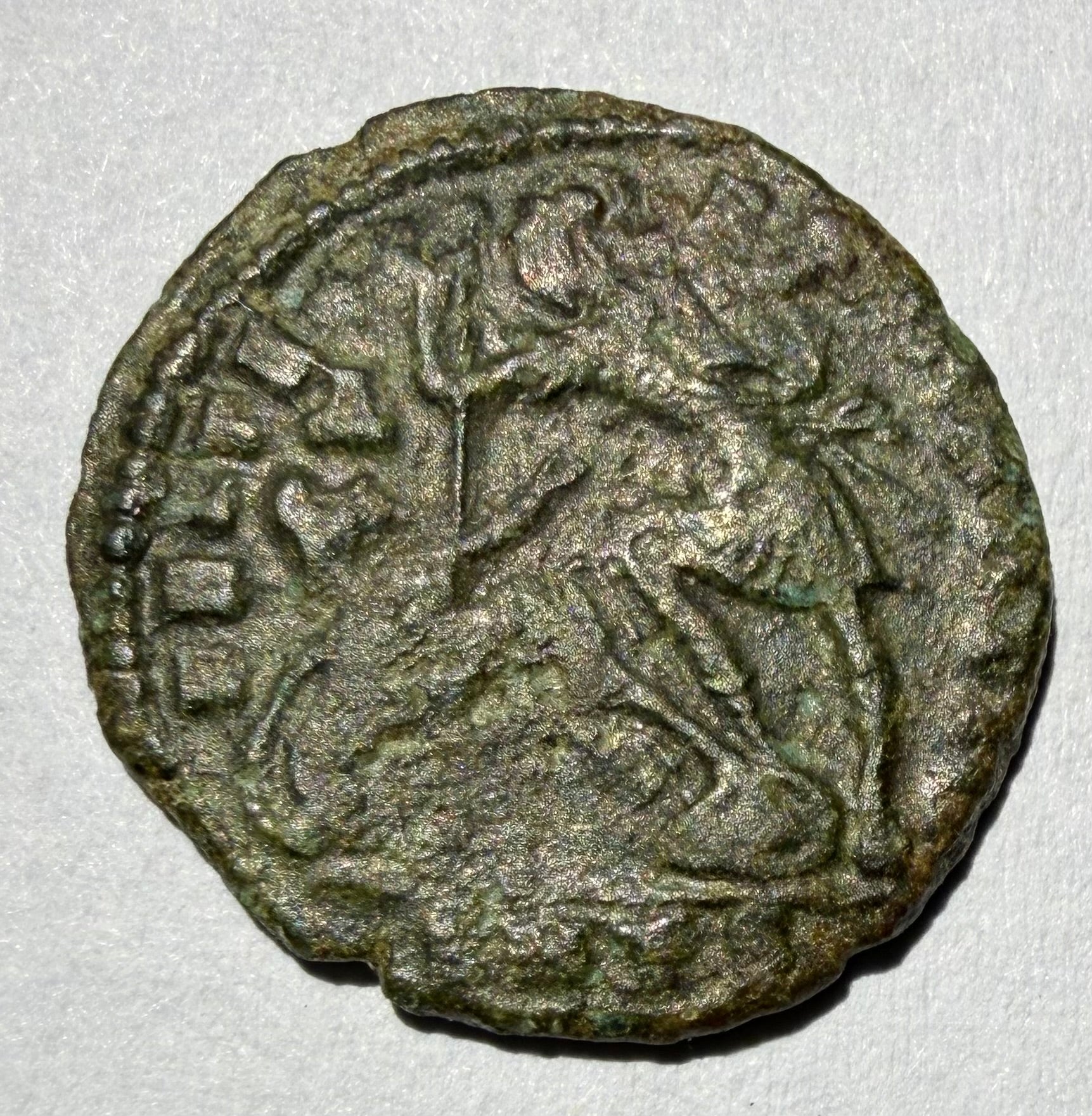 Constantius II AE 3 Siscia Mint Fallen Horseman Roman Coin