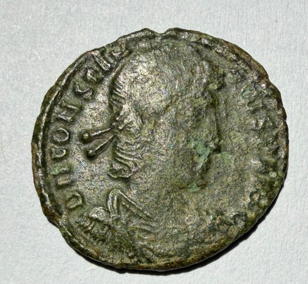Constantius II AE 3 Siscia Mint Fallen Horseman Roman Coin