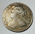 Queen Anne 1707 Silver Shilling - Post-Union Impaled Shields