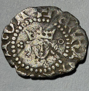 Henry V Silver Halfpenny London Mint Class F Withers 10 Trefoil, annulet