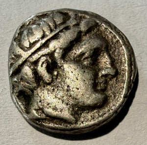 ANCIENT GREEK MACEDON AR Tetrobol Philip II 359-336 BC Silver Apollo Horse Ride