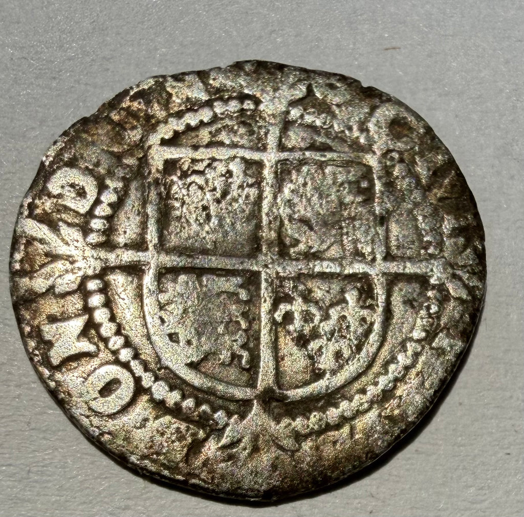 Elizabeth I Silver Hammered Halfgroat - Crescent Mint Mark-S.2579